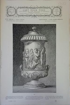 L'art pour tous, encyclopédie de l'art industriel et décoratif. N° 157. Contient quatre gravures ...