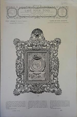 L'art pour tous, encyclopédie de l'art industriel et décoratif. N° 229. Contient 2 gravures en no...