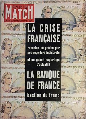 Paris Match N° 156 : La crise française - La banque de France, les français au Pôle sud - Pirande...