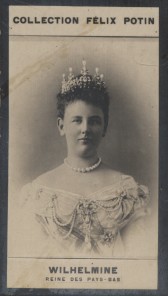 Imagen del vendedor de Photographie de la collection Flix Potin (4 x 7,5 cm) reprsentant : Wilhelmine - Reine des Pays-Bas. Dbut XXe. Vers 1900. a la venta por Librairie Et Ctera (et caetera) - Sophie Rosire