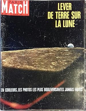 Paris Match N° 1027 : Lever de terre sur la Lune. Massacre des bébés phoques. 11 janvier 1969.