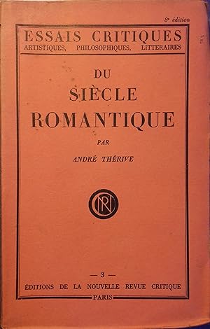 Seller image for Du sicle romantique. Vers 1927. for sale by Librairie Et Ctera (et caetera) - Sophie Rosire