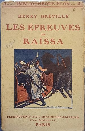 Image du vendeur pour Les preuves de Rassa. Vers 1937. mis en vente par Librairie Et Ctera (et caetera) - Sophie Rosire