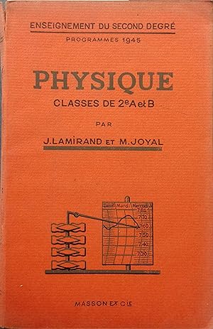 Seller image for Physique. Classes de 2 e A et B. for sale by Librairie Et Ctera (et caetera) - Sophie Rosire