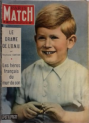 Paris Match N° 193 : Le Prince Charles en couverture. - Le mur du son. 22 novembre 1952.