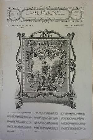 L'art pour tous, encyclopédie de l'art industriel et décoratif. N° 146. Contient quatre gravures ...