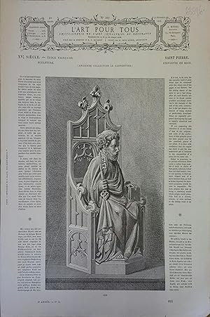 L'art pour tous, encyclopédie de l'art industriel et décoratif. N° 167. Contient quatre gravures ...
