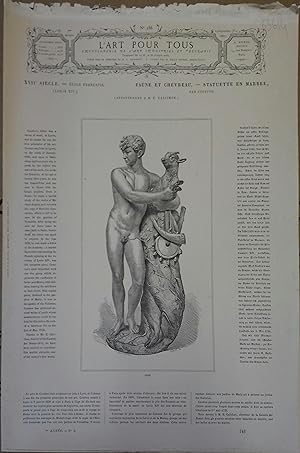 L'art pour tous, encyclopédie de l'art industriel et décoratif. N° 186. Contient quatre gravures ...