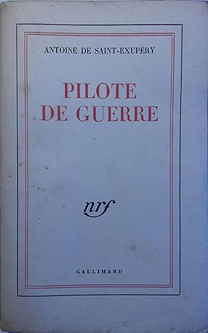 Seller image for Pilote de guerre. for sale by Librairie Et Ctera (et caetera) - Sophie Rosire