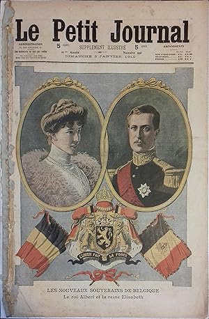 Le Petit journal - Supplément illustré N° 998 : Le roi Albert et la Reine Elisabeth de Belgique. ...
