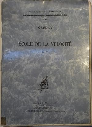 Image du vendeur pour Ecole de la vlocit Op. 299. A. Durand N 9337. Vers 1950. mis en vente par Librairie Et Ctera (et caetera) - Sophie Rosire