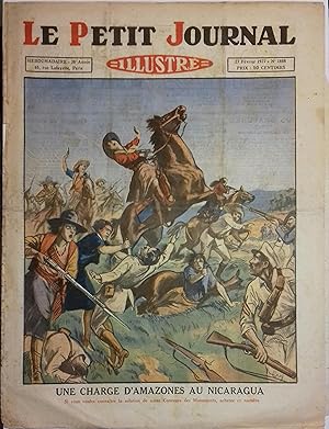 Le Petit journal illustré N° 1888 : Une charge d'amazones au Nicaragua (Gravure en première page)...
