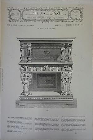 L'art pour tous, encyclopédie de l'art industriel et décoratif. N° 174. Contient quatre gravures ...