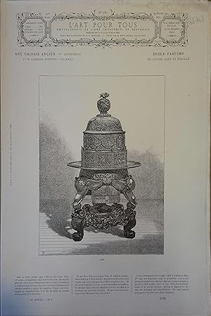 L'art pour tous, encyclopédie de l'art industriel et décoratif. N° 281. Contient 2 gravures en no...