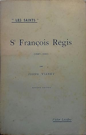 Bild des Verkufers fr St Franois Rgis. zum Verkauf von Librairie Et Ctera (et caetera) - Sophie Rosire