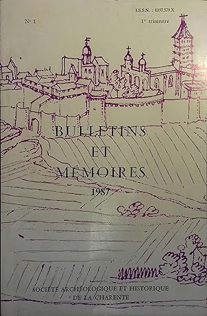 Imagen del vendedor de Bulletins et mmoires. 1987. N 1. 1er trimestre 1987. a la venta por Librairie Et Ctera (et caetera) - Sophie Rosire