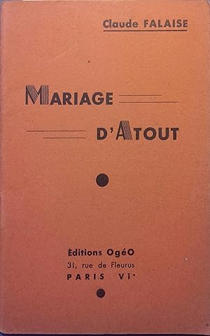 Seller image for Mariage d'atout. Vers 1930. for sale by Librairie Et Ctera (et caetera) - Sophie Rosire