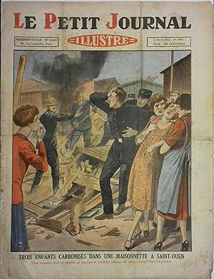 Le Petit journal illustré N° 1893 : Trois enfants carbonisés dans une maisonnette à Saint-Ouen (G...