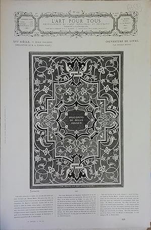 L'art pour tous, encyclopédie de l'art industriel et décoratif. N° 153. Contient quatre gravures ...