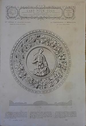 L'art pour tous, encyclopédie de l'art industriel et décoratif. N° 316. Contient 2 gravures en no...