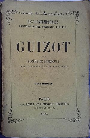 Image du vendeur pour Guizot. mis en vente par Librairie Et Ctera (et caetera) - Sophie Rosire