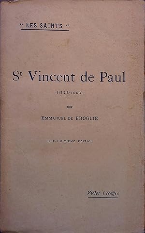 Imagen del vendedor de Saint Vincent de Paul. a la venta por Librairie Et Ctera (et caetera) - Sophie Rosire