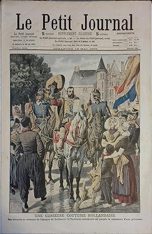 Le Petit journal - Supplément illustré N° 965 : Une curieuse coutume hollandaise. (Gravure en pre...