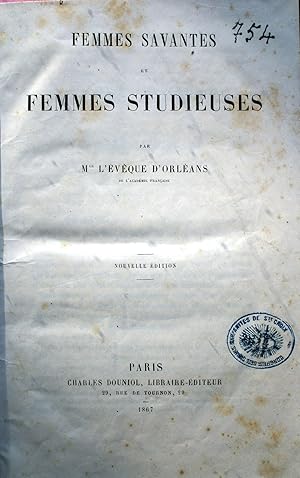 Seller image for Femmes savantes et femmes studieuses. for sale by Librairie Et Ctera (et caetera) - Sophie Rosire