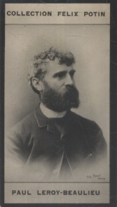 Immagine del venditore per Photographie de la collection Flix Potin (4 x 7,5 cm) reprsentant : Paul (Anatole) Leroy-Beaulieu. Dbut XXe. Vers 1900. venduto da Librairie Et Ctera (et caetera) - Sophie Rosire