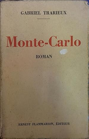 Imagen del vendedor de Monte-Carlo. a la venta por Librairie Et Ctera (et caetera) - Sophie Rosire