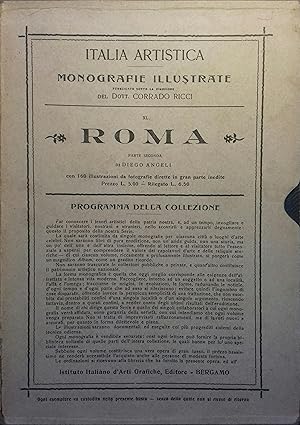 Rome. Parte seconda. Da Costantino al Rinascimento. Italia artistica N° 15 .
