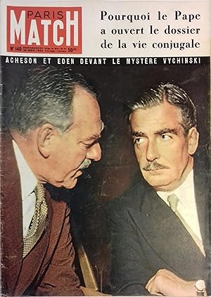 Paris Match N° 140 : Vichinsky. O.N.U. Marcel Ichac . 24 novembre 1951.
