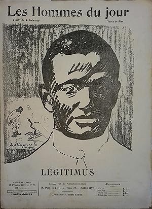 Les Hommes du jour N° 58 : Légitimus. Portrait en couverture par Delannoy. 27 février 1909.
