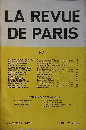 La revue de Paris N° 5, mai 1968. Mai 1968.