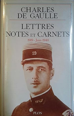 Image du vendeur pour Lettres, notes et carnets. 1919 - Juin 1940. mis en vente par Librairie Et Ctera (et caetera) - Sophie Rosire