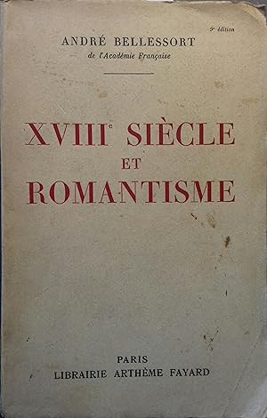 XVIII e siècle et romantisme.