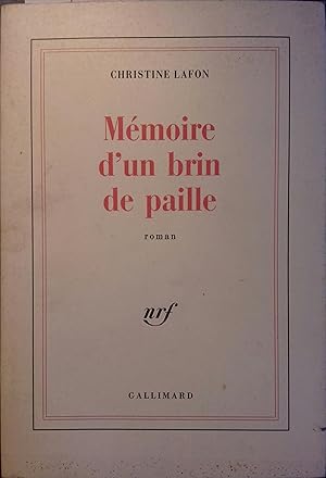 Seller image for Mmoire d'un brin de paille. for sale by Librairie Et Ctera (et caetera) - Sophie Rosire