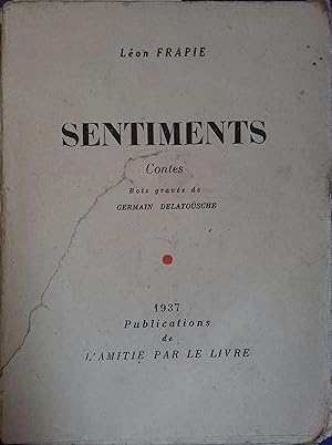 Imagen del vendedor de Sentiments. Contes. a la venta por Librairie Et Ctera (et caetera) - Sophie Rosire