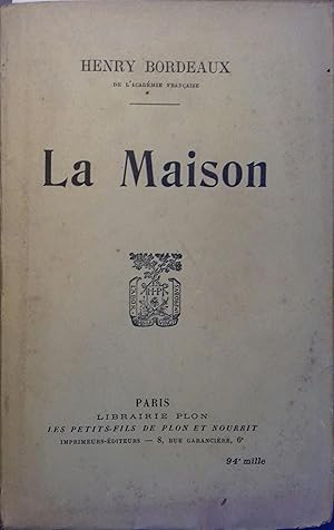 Seller image for La maison. for sale by Librairie Et Ctera (et caetera) - Sophie Rosire