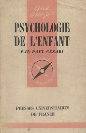 Seller image for La psychologie de l'enfant. for sale by Librairie Et Ctera (et caetera) - Sophie Rosire