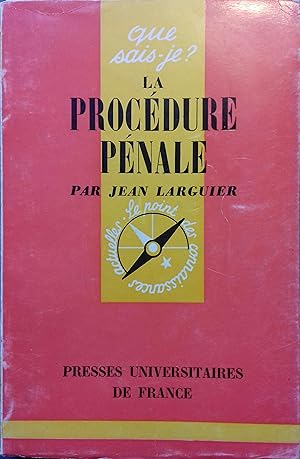 Image du vendeur pour La procdure pnale. mis en vente par Librairie Et Ctera (et caetera) - Sophie Rosire