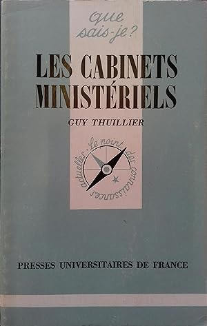 Seller image for Les cabinets ministriels. for sale by Librairie Et Ctera (et caetera) - Sophie Rosire