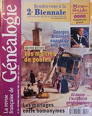 La Revue française de généalogie N° 125. La Revue française de généalogie N° 125. Décembre 1998 -...