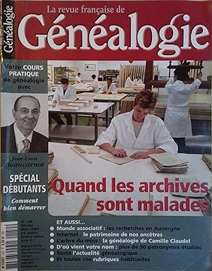 La Revue française de généalogie N° 150. La Revue française de généalogie N° 150. Février-mars 2004.