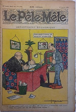 Bild des Verkufers fr Le Ple-mle N 100. Appartement conomique. 17 janvier 1926. zum Verkauf von Librairie Et Ctera (et caetera) - Sophie Rosire