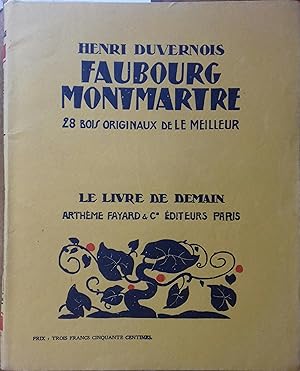 Seller image for Faubourg Montmartre. Septembre 1929. for sale by Librairie Et Ctera (et caetera) - Sophie Rosire