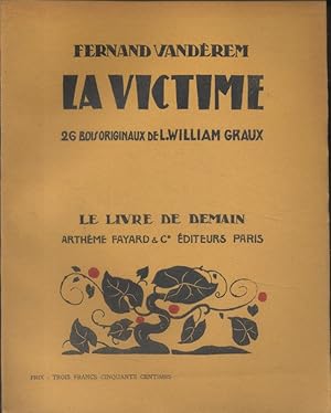 Bild des Verkufers fr La victime. Juin 1934. zum Verkauf von Librairie Et Ctera (et caetera) - Sophie Rosire