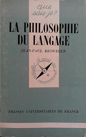 Seller image for La philosophie du langage. for sale by Librairie Et Ctera (et caetera) - Sophie Rosire