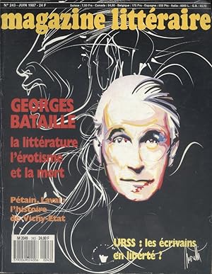 Seller image for Magazine littraire N 243. Georges Bataille. Juin 1987. for sale by Librairie Et Ctera (et caetera) - Sophie Rosire