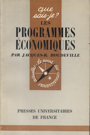 Imagen del vendedor de Les programmes conomiques. a la venta por Librairie Et Ctera (et caetera) - Sophie Rosire